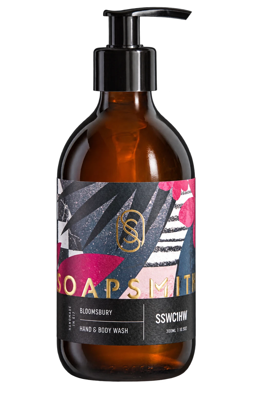 Archive photograph of the Bloomsbury Hand and Body Wash bottle awarded in 2017